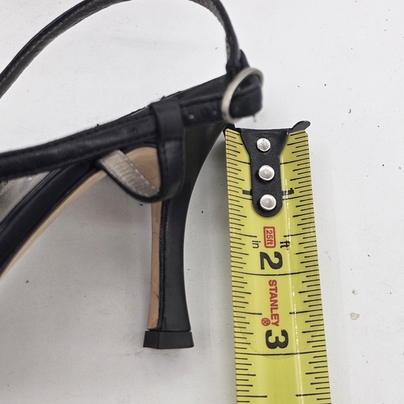 Amalfi by Rangoni Strappy Heels | Black Leather | Made in Italy | Size 5.5 - Picture 7 of 8